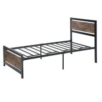 NIUER nameštajni platforma za platformu s uzglavljenim dvostrukim veličinama Drveni kreveti O okviru