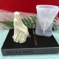 Mysterious Ghost Silikonski sapun sa sapunom za svijeće izrada kalupa za rukovanje za DIY gipsani cement