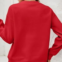 Aoujea Božićni pulover Jesen Ležerne prilike za odjeću, Ženski pulover Božićni džemperi Žene jesen i