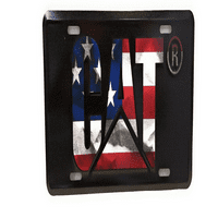 Caterpillar Cat oprema USA Patriotska zastava Crnac Licency Plate