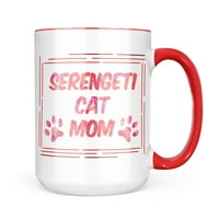 Neonblond Dog & Cat Mom Serengeti Cat krig poklon za ljubitelje čaja za kavu