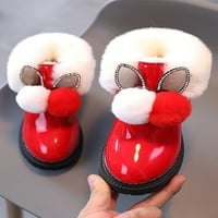 Ferndule Kids Plush toplo obloženi čizme za gležnjeve koji hodaju povremene zimske čizme Neklizajući