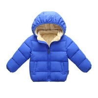 SNGXGN Boy's zimski kapuljač nadupčene jakne dječje toddler gumb dolje s kapuljačom jakne za dječake,