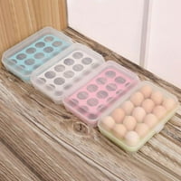 Ladica za jaja za hladnjak, držač za ladicu jaja sa poklopcem, prenosni sljezni pokriveni poklopci za kontejner za jajeta za jaja CASERA za kampovanje