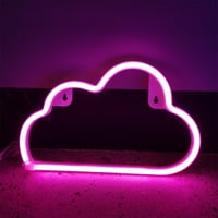 Gyouwnll LED Cloud Neon Light Sign Noćna svjetiljka Zidna umjetnost Dekorativna soba Party Decor Mini