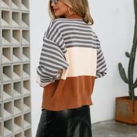 Ženski kardigan otvoren prednji dugi rukav plus veličine džemper za kardigan za žene V-izrez dugih rukava