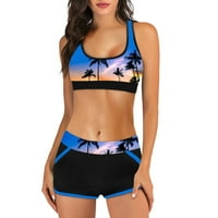 Tankini kupaonica za žene Print ženski kupaći kostimi kupaći kostim digitalni odjeća za plažu od struka
