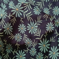 Onuone svilene tabby lišće tkanine i cvjetni umjetnički otisak šivaći tkaninu BTY wide