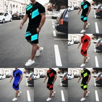 Ljetni muškarci 3D Print Short rukav set za trenerke SPORTSKI TOPS Shorts Outfits mišići