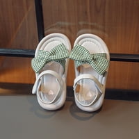 Nestrovalne djevojke djevojke sandale sandale za djevojčice veličine djevojke 'sandale za djevojke princeze cipele od tkanine luk otvorena nožnica mekane donje plaže djevojke sandale u zelenom 12