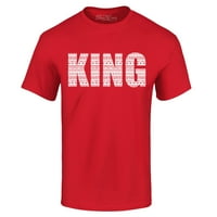 Shop4ever'EVer-ov kralj afrički uzorak Grafička majica XXX-Velika crvena
