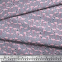 Tkanina za viskozu Soimoi Georgette Flamingo ptica za ispis tkanine sa širokim dvorištem
