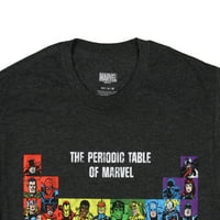 Marvel stripovi Muškarci Periodični tablica majica Marvel lik Majica Tee