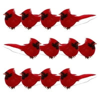 Robin ptice umjetni ptičji ukrasi za zanate, božićno drvce i sezonski prikazi i vijenci