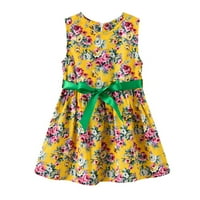 FESFESFES TODDLER Kids Haljina Dječja djevojaka Slatka proljetna Cvijeće Ispiši haljinu haljina Supruga