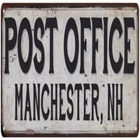 Manchester, NH Post Office Metal znak Vintage 108240011252