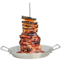 BBQ roštilj Pribor s uklonjivim šiljcima Kabobs Metal Pileći prijenosni za kebab