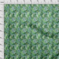 Onuone viskozni dres šumskog zelenog tkanina apstraktni četkica i tačka prekrivajući zalihe Ispiši šivanje