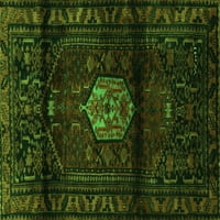 Ahgly Company Zatvoreni pravokutnik perzijski zeleni tradicionalni prostirke, 7 '9 '