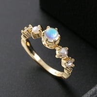 Prstenovi za tinejdžerske modne izvrsne opal biserne prsten za žene za angažman prsten nakit pokloni