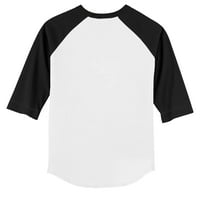Mladića Tiny Turpap Bijela crna Miami Marlins Tiara Heart 3 4-rukava Raglan majica