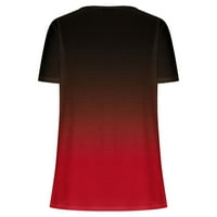 Ženski vrhovi i bluze kratki rukav vrhovi bluze Regularne fit T majice Pulover Tines vrhovi gradijentne