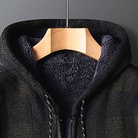 Simplmasygeni Clearence Muška jakna s dugim rukavima džemper džemper plus baršunasti labav pleteni džemper