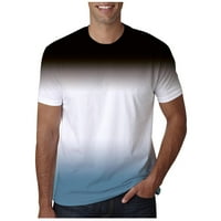 Košulje za muškarce Clearence Casual Okrugli vrat Popularni gradijent sportskih kratkih rukava majica