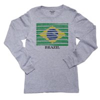 Brazil Baseball Classic - Svjetski vintage šišmiši zastava košulje dugih rukava majica s dugim rukavima