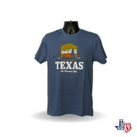 Super meka maglovita plava Teksaška majica prijateljstva