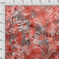 Onuone viskozni dres svijetlo crvene tkanine Tropsko apstraktno šivanje materijala za ispis tkanine