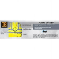 Industrijski žuti visoki vidljivosti sigurnosni prsluk, srednji, 5-paket