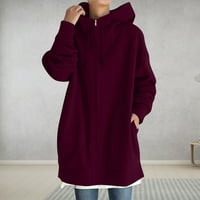 Novi proizvodi Zimski kaputi za žene Ženske jakne zazor PRODAJA Ženska puni boja dugih rukava dugim