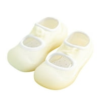 Dječje cipele Veličina za mjesecne dječake Prvi šetači Slatke meke Antislip trošeći čarape Crib Prewalker Toddler tenisice bijele boje