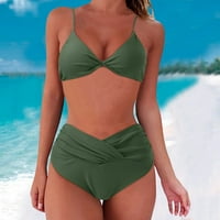 Kupaći kostimi Žene Split kupaći kostimi su obustavi sa šljokicama od punog bikinija na moru za odmor