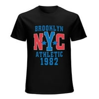 Atletski sport New York Muška grafička majica Vintage kratki rukav Sport Tee Black XS