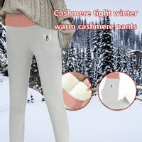 Žene Ispisuju topla zimska uske guste baršunaste vunene kašmire hlače Hlače H4486140