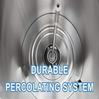 Nadogradite SR-CP100B Kombionalni nehrđajući čelik Percolat aparat za kavu Topla voda u Urnu za ugostiteljstvo,
