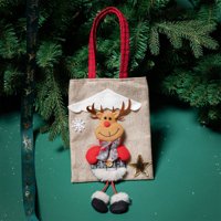 Rovga oprema za pohranu Božićne poklon bag tote torba dugačka noga 3D lutka Božić Božićni bombonski torba Dječji božićni poklon