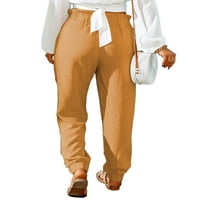 Dame Loot Fit Jogger Palazzo Hlače Žene Boho Loungewear Solid Color Dnevno nosite obične povremene hlače