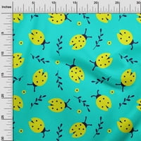 Onuone pamučna svilena tirkizna plava tkanina damabird DIY odjeća za prekrivanje tkanine za ispis tkanine
