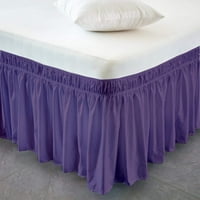 Šćunska puna, dvostruka silaska suknja tri tkanine strane elastična omotača oko kreveta jednostavne