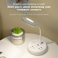 Stolna lampa Prijenosna noćna lampica lampica lampica USB studija za čitanje talbe lampe
