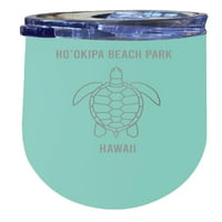 Ho'okipa Park na plaži Hawaii oz Seafoam Lasersko izolirano vino od nehrđajućeg čelika