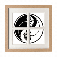Kultura Yin-Yang Frame Frame Wall StolPop zaslon za prikaz slike