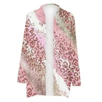Pyju lagani kardigani za žene Moda, otvoreni prednji dugi rukav Drape Cardigan 3D grafički casual kimono
