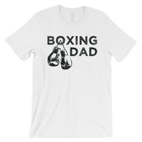 Boks otac muški bijeli ponizni brižni sportski košulja poklon za očeve