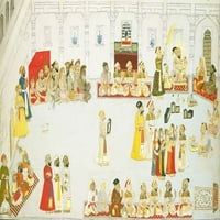 Maharana Sangram Singh u Dilkhusu - platno ili fino štampano zid Art