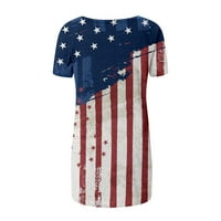 Suncoda 4. jula Ženske košulje SAD Zastava Ispiši majice kratkih rukava za žene Dan neovisnosti Crew