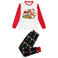 Podudarni obiteljski božićni pidžami postavlja božićnu bivolu plairani prugasti trakica otisnuta beba-djeca-odrasla-kućna